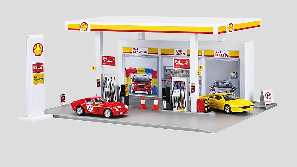 Model čerpacej stanice Shell BTS: Model of petrol station Shell