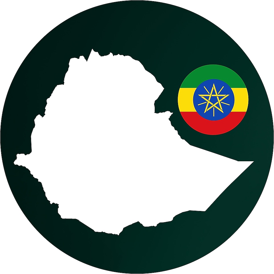 Mapa Etiôpia
