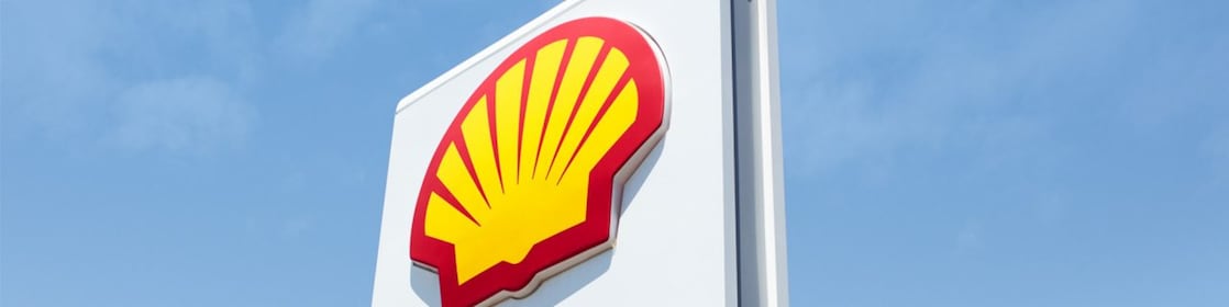 Shell logo na čerpacej stanici