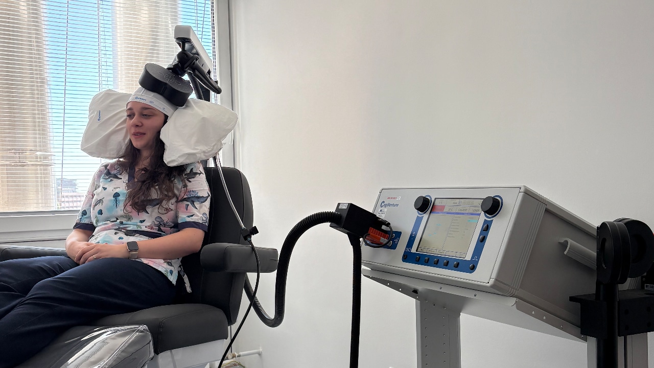 Women using medical equipment