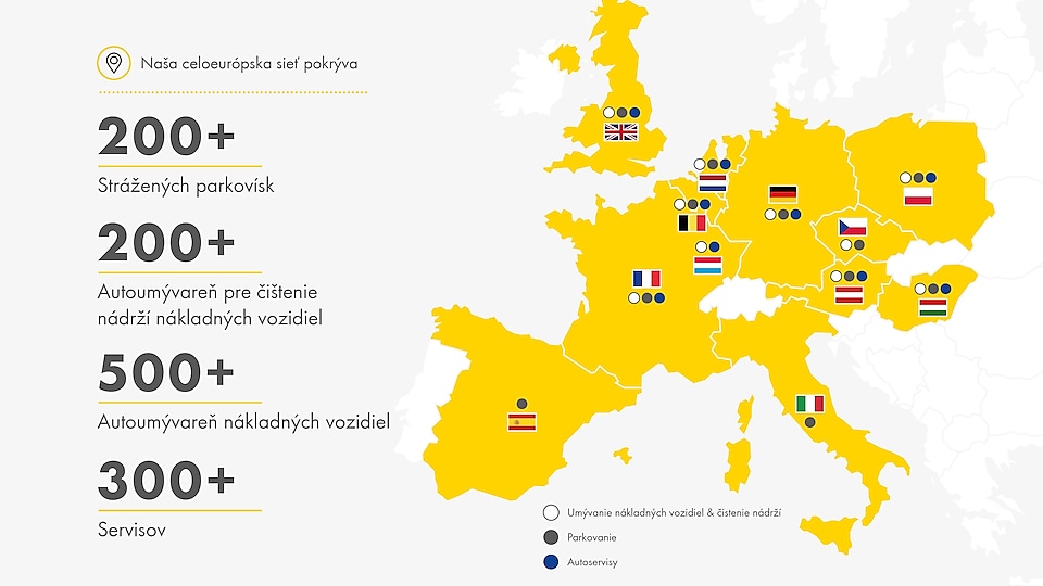 Our European wide network covers
