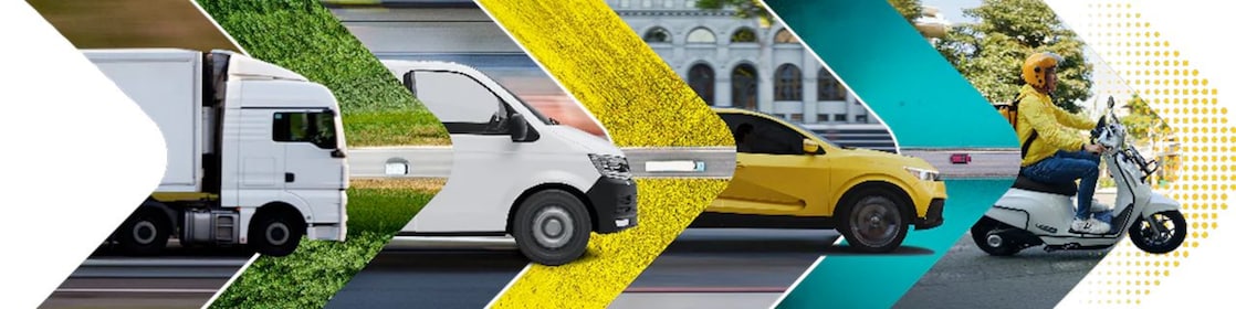Koláž obrazkov Shell Fleet Solutions