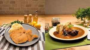 Meal with coffee