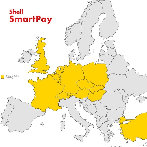 Shell SmartPay mapa