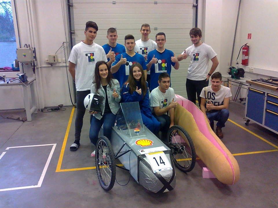 Students with vehicle