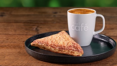 Jablková kapsa a káva