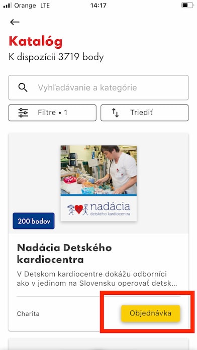 5. Objednávku znovu potvrďte kliknutím na „Objednat“.