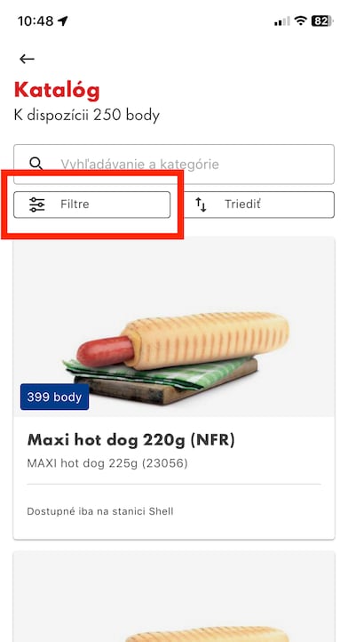 2. Kliknite na „Filtre“.