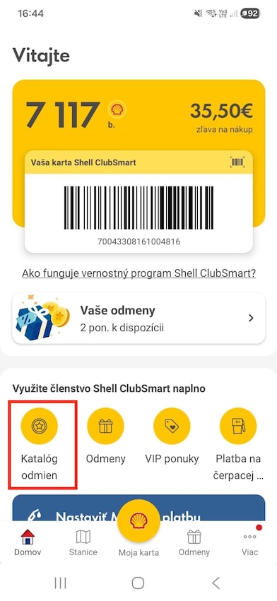 1. Na hlavnej stránke kliknite na „Ako využiť body“ a potom vyberte „Odmeny z katalógu“