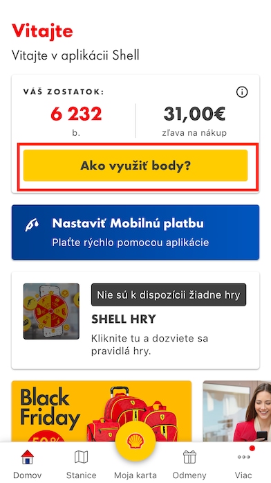 1. Na hlavnej stránke kliknite na „Ako využiť body“ a potom vyberte „Odmeny z katalógu“