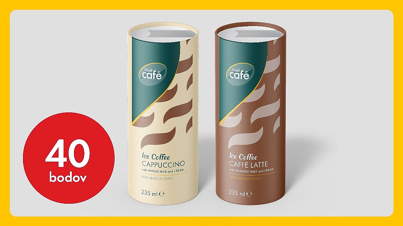 Café Cappuccino a Caffe Latte +40 bodov